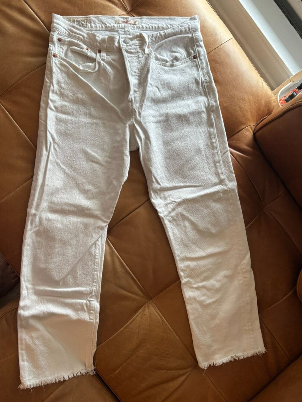 Levi's Women's Wedgie Straight Jeans, Size 30, White